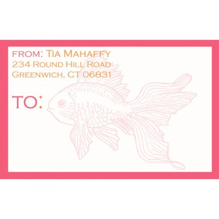 goldfish pink collection stickers