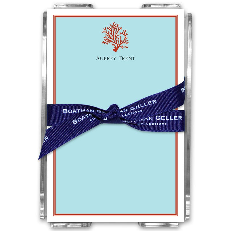 boatman geller coral acrylic note sheets