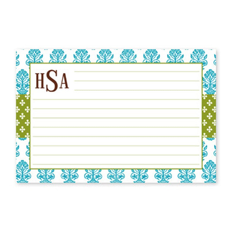 boatman geller beti teal recipe card