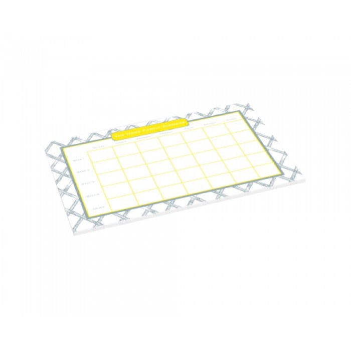 gray bamboo schedule pad