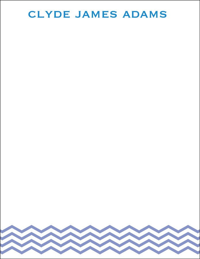 blue baby waves children's stationary