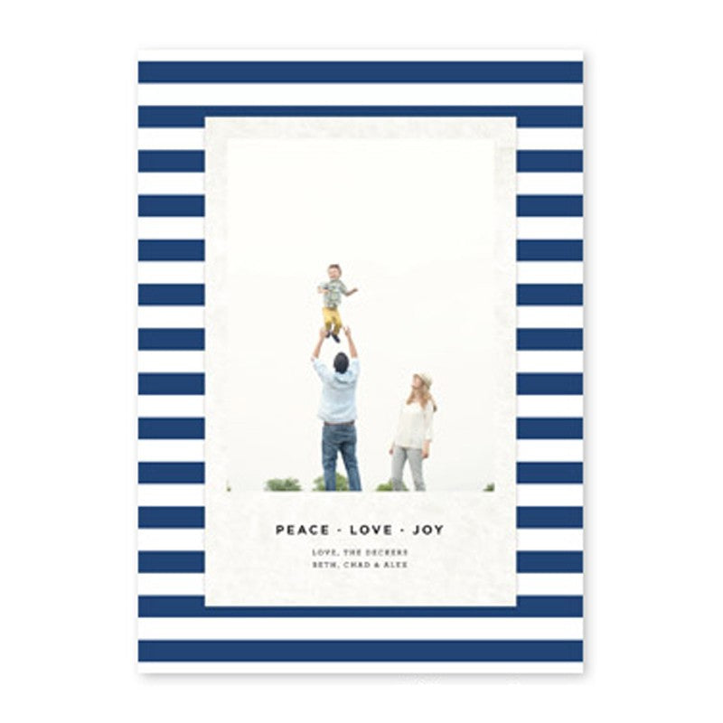 boatman geller striped classic navy photocard