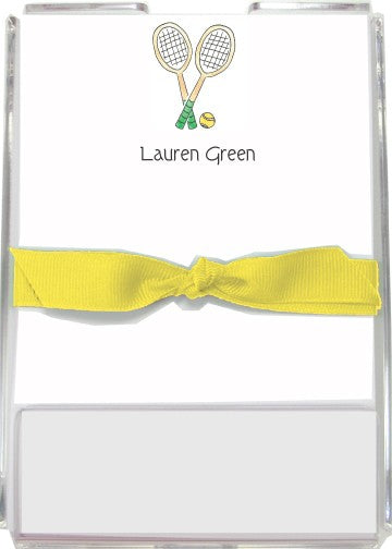 personalized memo sets  tennis pro