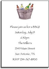 personalized invitations  summer on ice