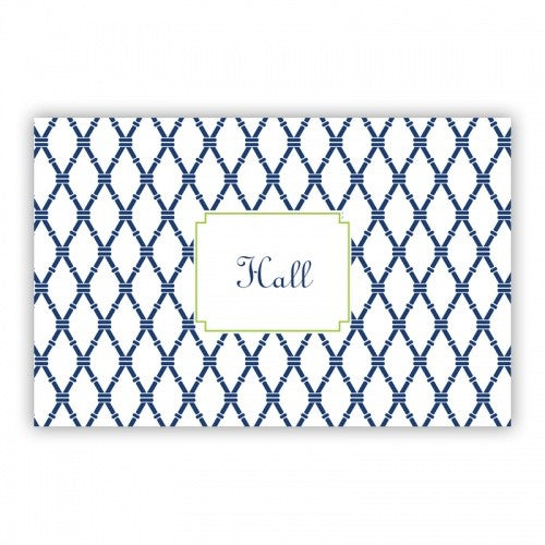 Bamboo Navy Green Large Lucite Tray Insert