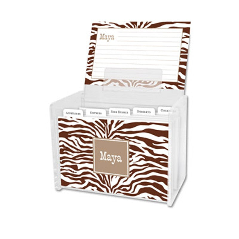 boatman geller zebra chocolate recipe box