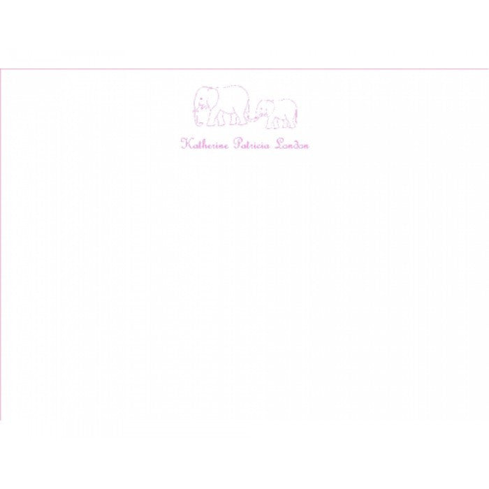 two elephants children's stationery