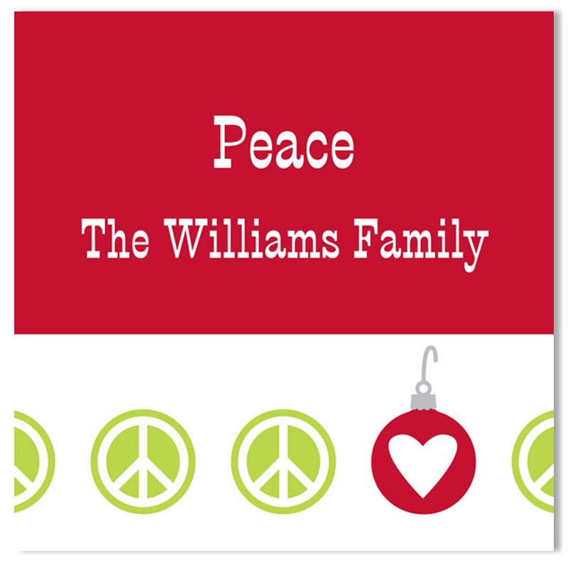 boatman geller peace repeat holiday sticker