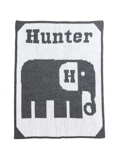 personalized elephant blanket