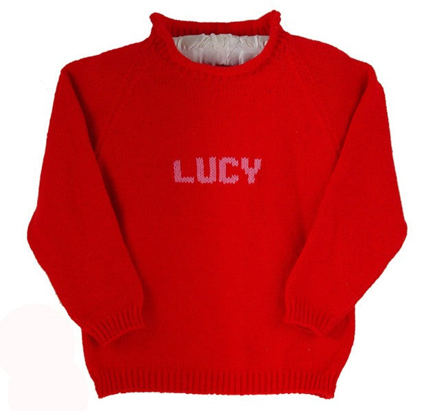 custom knit personalized name sweater