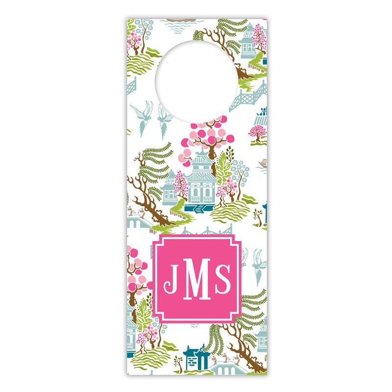 boatman geller chinoiserie spring wine tags
