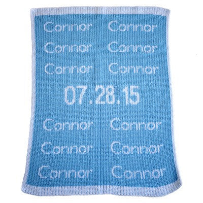 repeated name and date blanket