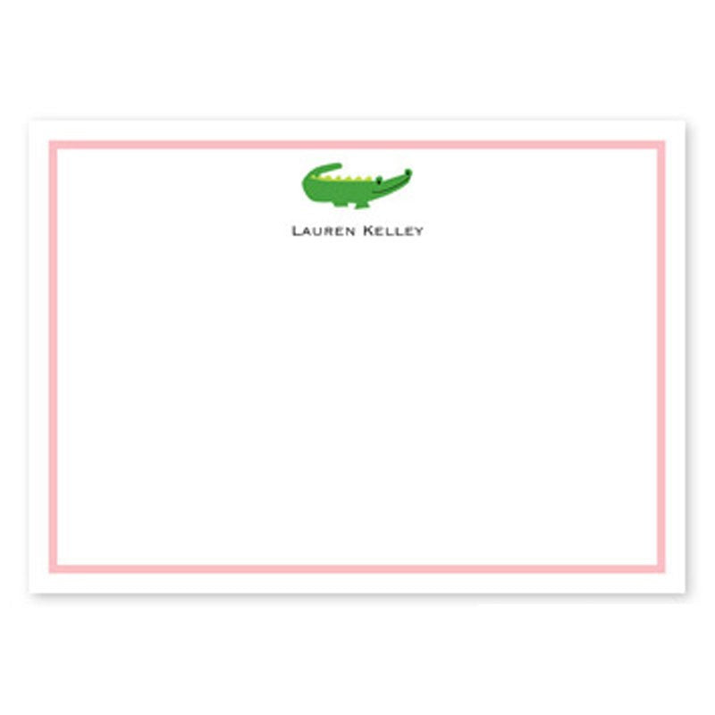 boatman geller alligator flat stationery