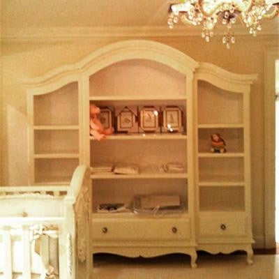 elena three piece bookcase