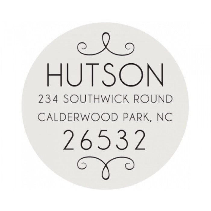 the huston self - inking circle stamp