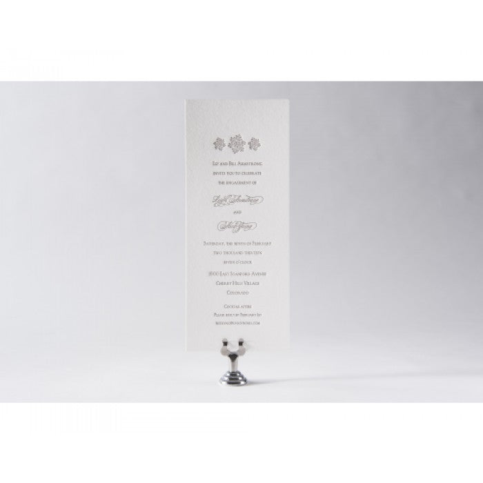 elegance engagement party card