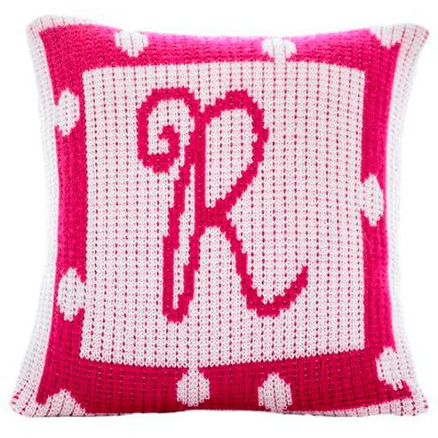 polka dot border pillow