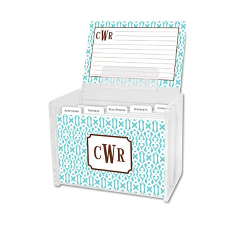 boatman geller cameron teal recipe box