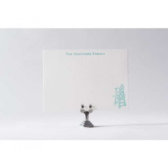 life guard chair note cards