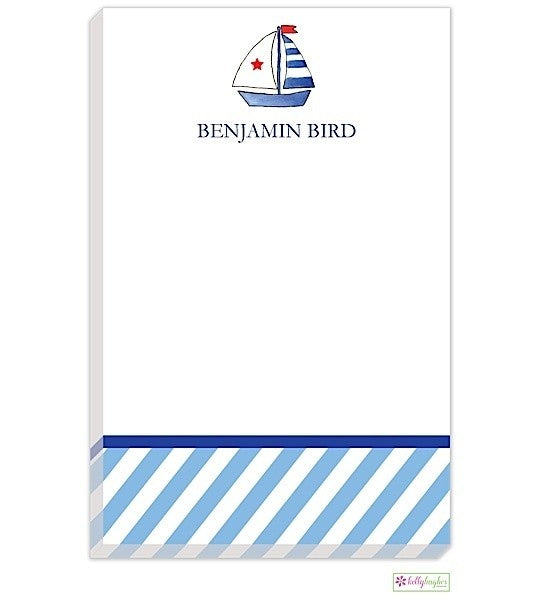 personalized - set sail notepad