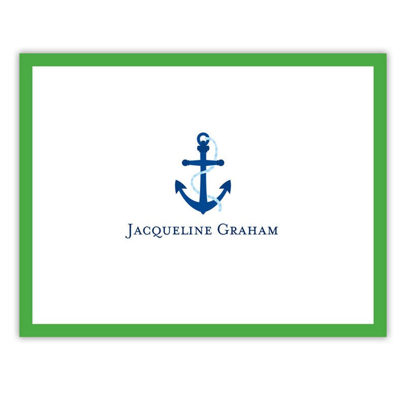 boatman geller icon anchor with border foldover notes