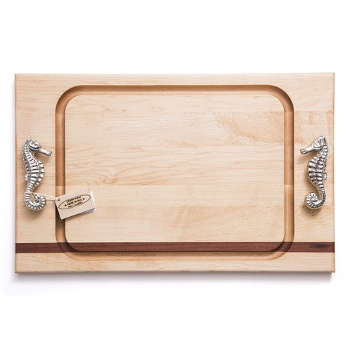 soundview millworks seahorse handle steak handle board