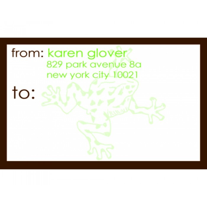 frog mailing stickers