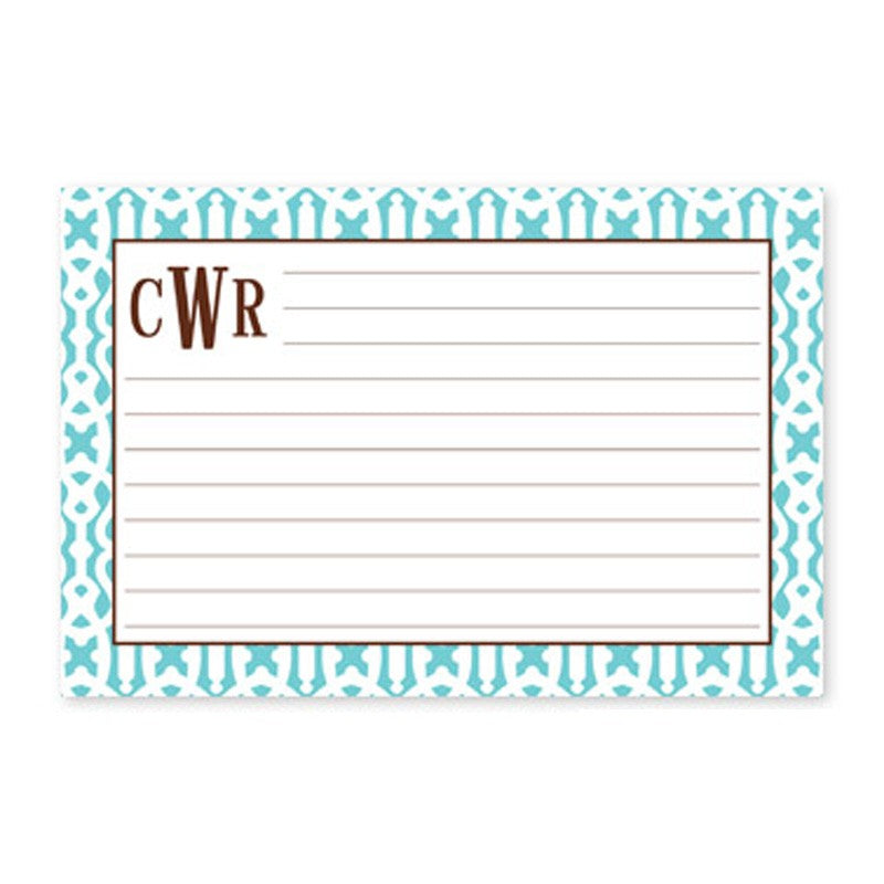 boatman geller cameron teal recipe card
