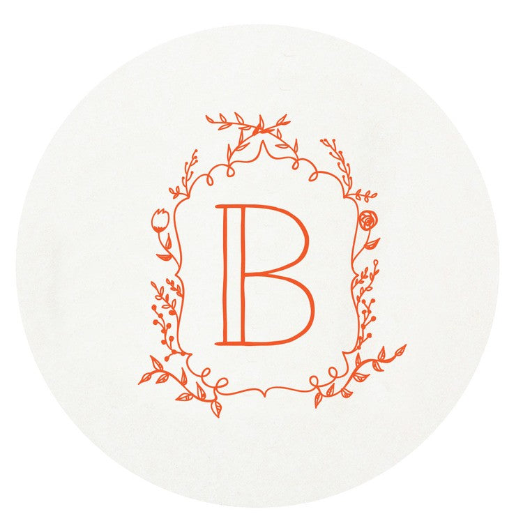 personalized letterpressed coasters m139 by haute papier