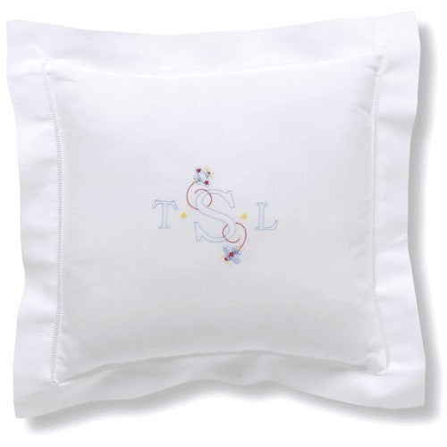 personalized embroidered baby pillow - boy