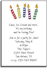 personalized invitations  make a wish