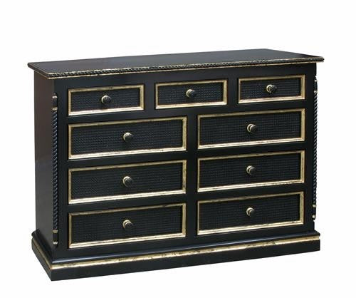 evan dresser with gold gilding