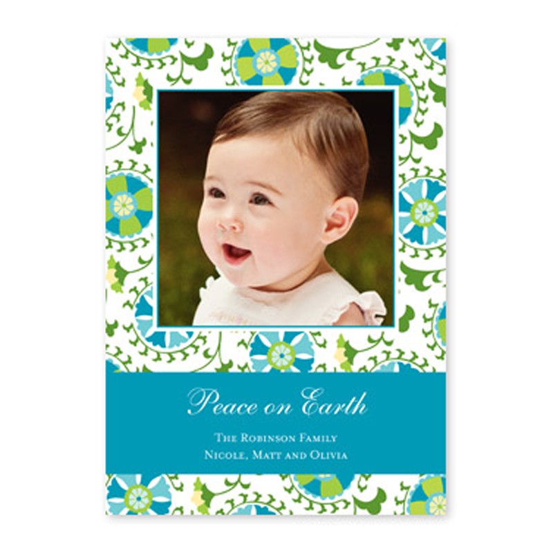 boatman geller suzani teal photocard