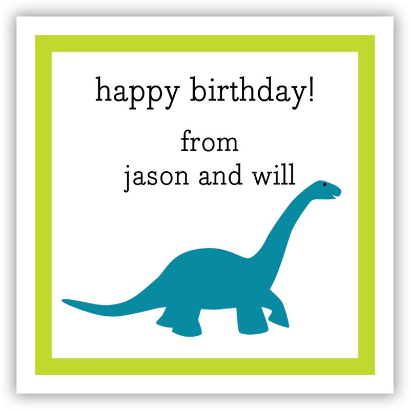 boatman geller dinosaur square sticker