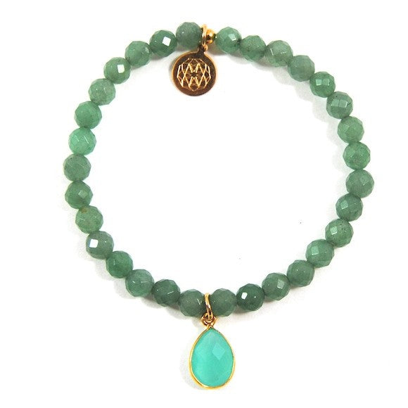 Aventurine & Aqua Chalcedony Aria Bracelet