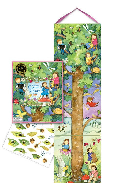 musical fairy tree growth chart by eeboo