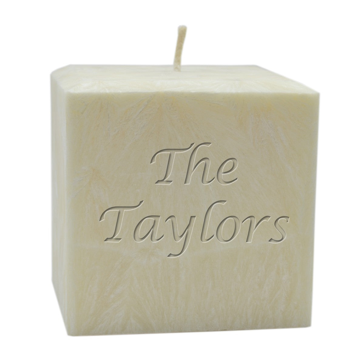 personalized name candle - 4" palm wax