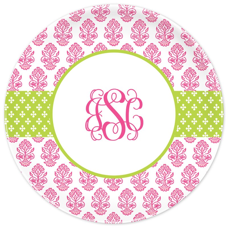 boatman geller beti pink plate