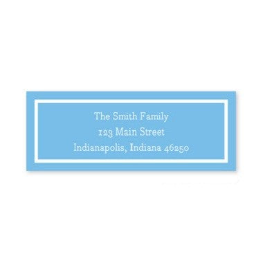 boatman geller classic cornflower address labels