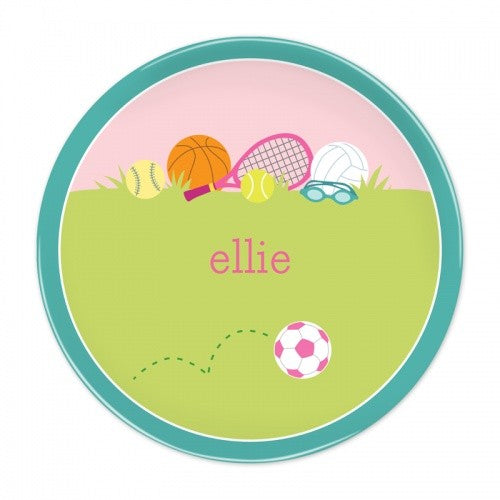 Sports Girl Plate