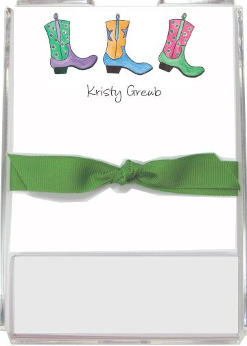 personalized memo sets  rhinestone cowgirl