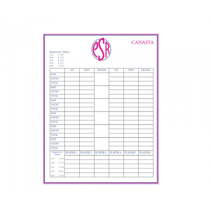 monogram canasta pink