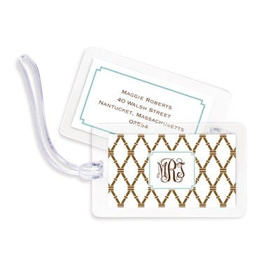 boatman geller bamboo brown & slate bag tags