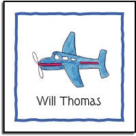 personalized stickers - airplane