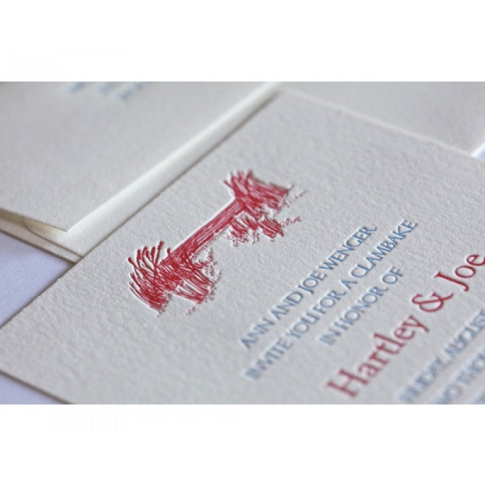 hartley & joe wedding invitation card