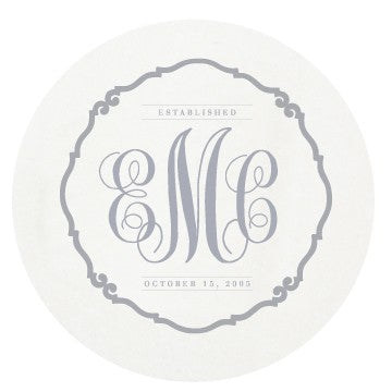 personalized letterpressed coasters traditional custom by haute papier