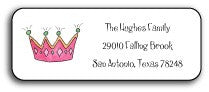 personalized address labels  little princess