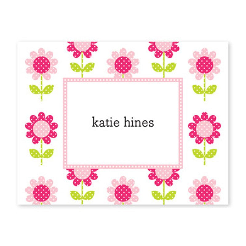 boatman geller big pink daisy foldover note cards