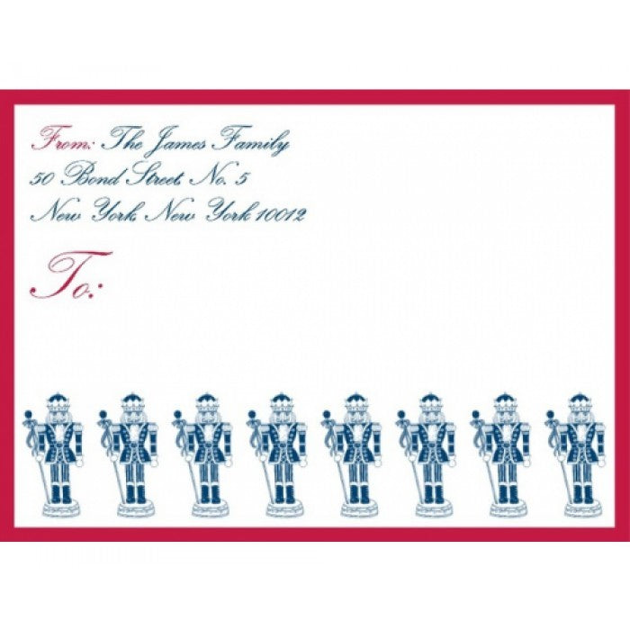 mini nutcrackers large mailing stickers