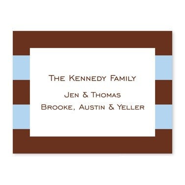 boatman geller rugby blue & brown calling card